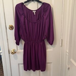 Joie super easy to wear and flattering purple Mini Dress, sz S!